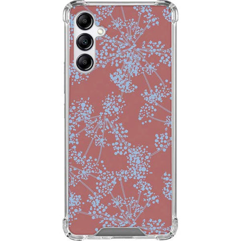 Airy Blue Floral Gabb Phone 4 Clear Case