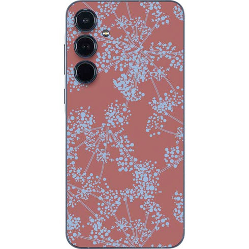 Airy Blue Floral Galaxy A55 5G Skin