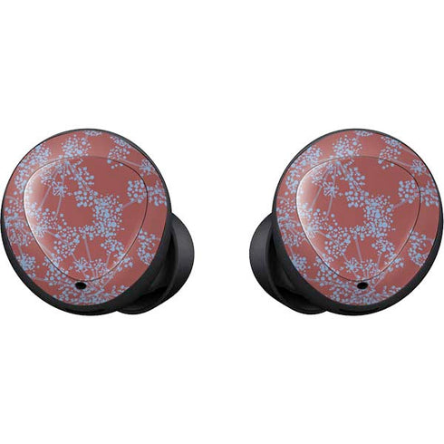 Airy Blue Floral Galaxy Buds Skin