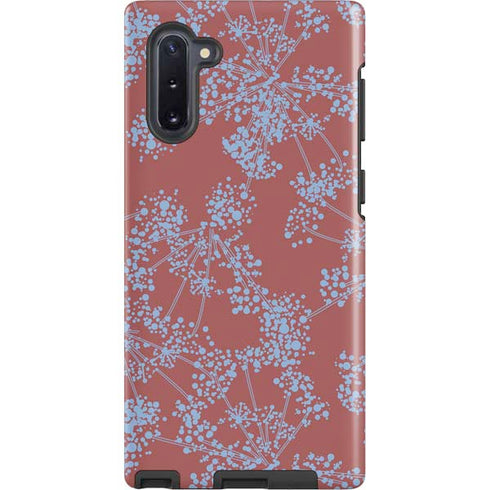 Airy Blue Floral Galaxy Cases