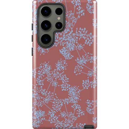 Airy Blue Floral Galaxy S23 Ultra Pro Case