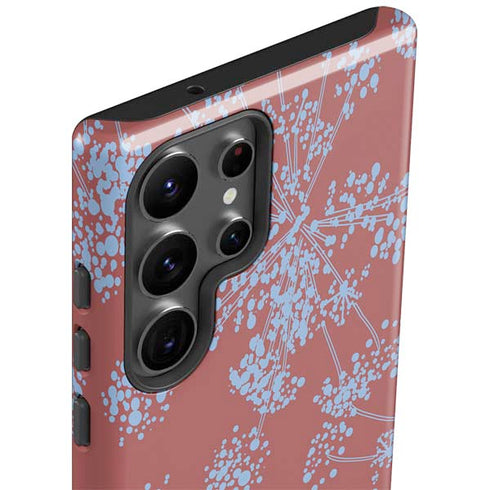 Airy Blue Floral Galaxy S23 Ultra Pro Case
