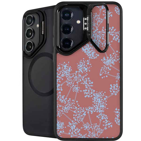 Airy Blue Floral Galaxy S24 Kickstand Case