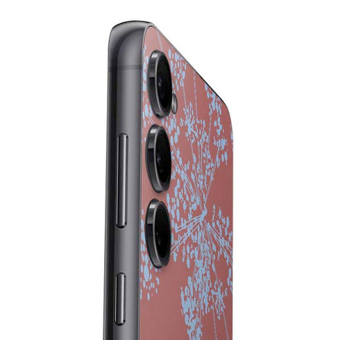Airy Blue Floral Galaxy S25 Plus Skin