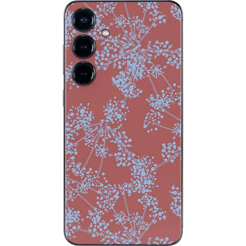 Airy Blue Floral Galaxy S24 Skin