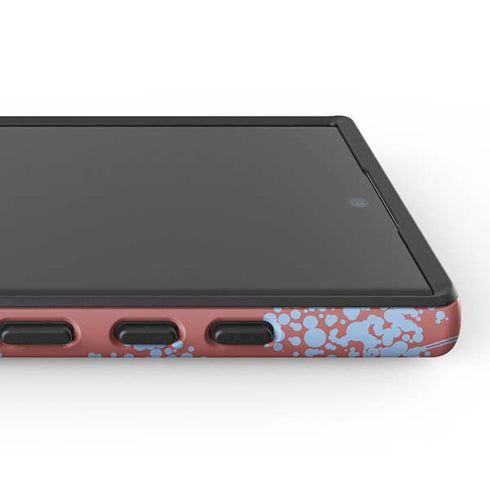 Airy Blue Floral Galaxy S25 Ultra Impact Case