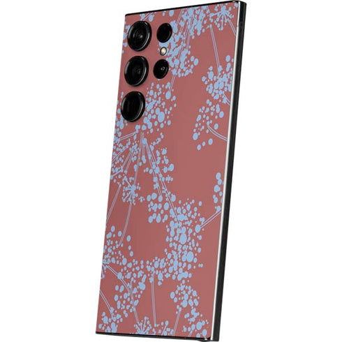 Airy Blue Floral Galaxy S24 Ultra Skin