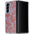 Airy Blue Floral Galaxy Z Fold5 5G Clear Case