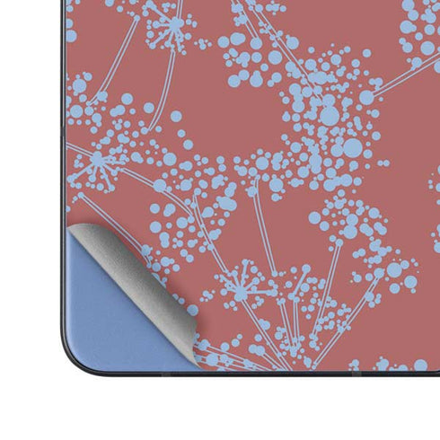 Airy Blue Floral Galaxy Z Fold5 5G Skin