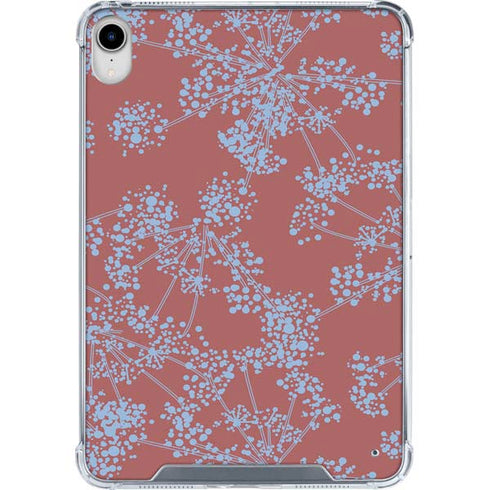 Airy Blue Floral iPad 11th Gen (2025) Clear Case