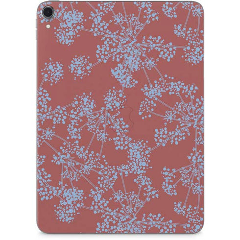 Airy Blue Floral Apple iPad Pro Skin