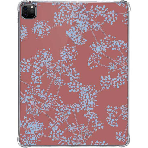 Airy Blue Floral iPad Pro 11in (2024) Clear Case