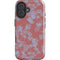 Airy Blue Floral iPhone 16 Plus Impact Case