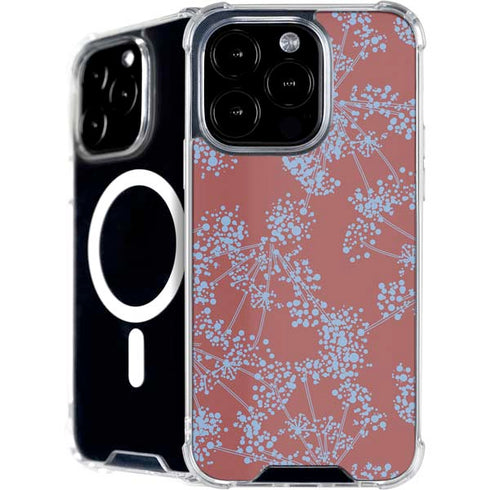 Airy Blue Floral iPhone 16 Pro MagSafe Case