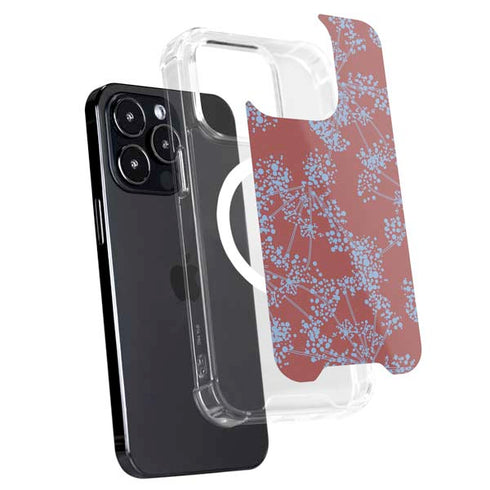 Airy Blue Floral iPhone 16 Pro MagSafe Case