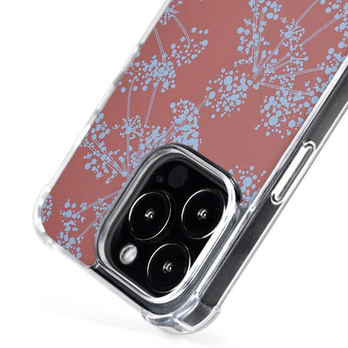 Airy Blue Floral iPhone 16 Pro MagSafe Case