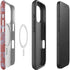 Airy Blue Floral iPhone 16 Pro Magsafe Impact Case