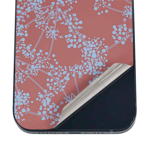 Airy Blue Floral iPhone 16 Skin