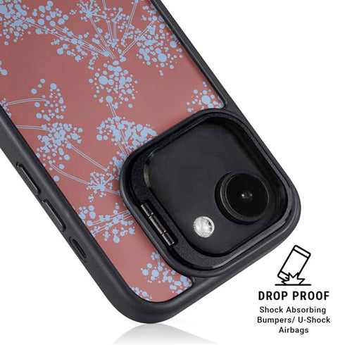 Airy Blue Floral iPhone 16e Kickstand Case