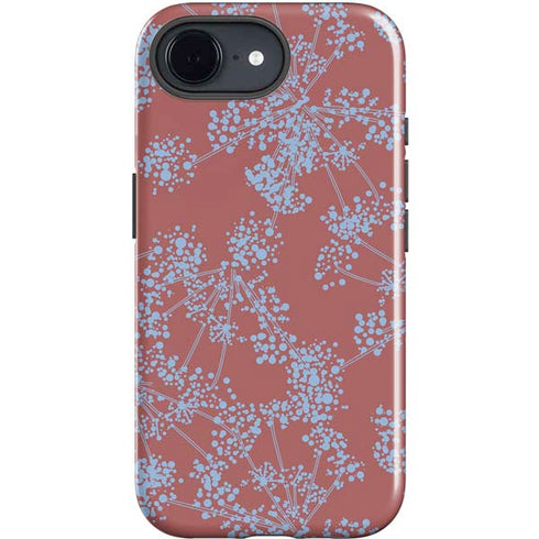 Airy Blue Floral iPhone 16e Impact Case