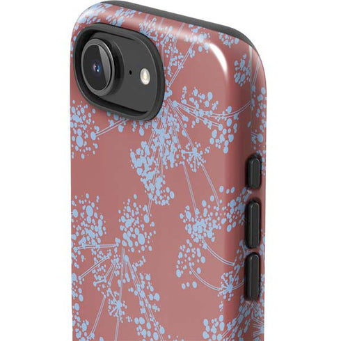 Airy Blue Floral iPhone 16e Impact Case