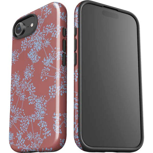 Airy Blue Floral iPhone 16e Impact Case