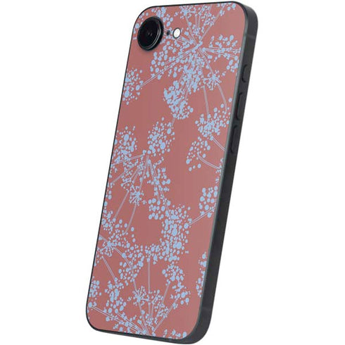 Airy Blue Floral iPhone 16e Skin