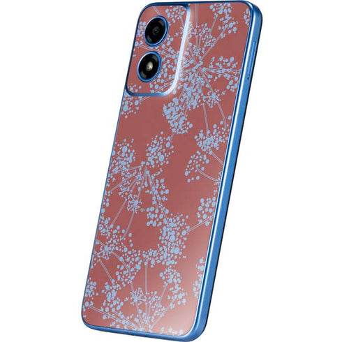 Airy Blue Floral Moto G Play 4G (2024) Skin