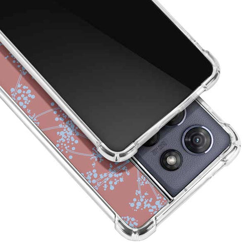 Airy Blue Floral Moto G Play 5G (2025) Clear Case