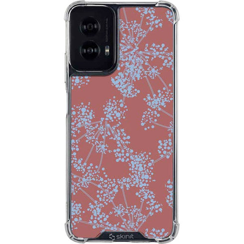 Airy Blue Floral Moto G Power 5G (2024) Clear Case