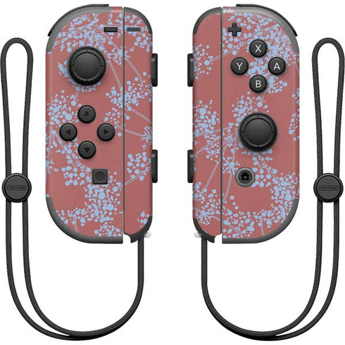 Airy Blue Floral Nintendo Skins