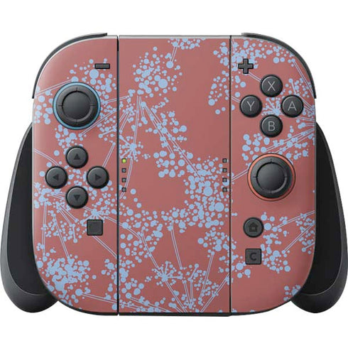 Airy Blue Floral Nintendo Switch 2 (2025) Joy-Con Controller Skin
