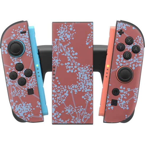 Airy Blue Floral Nintendo Switch 2 (2025) Joy-Con Controller Skin