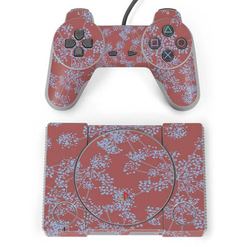 Airy Blue Floral PlayStation Classic Bundle Skin