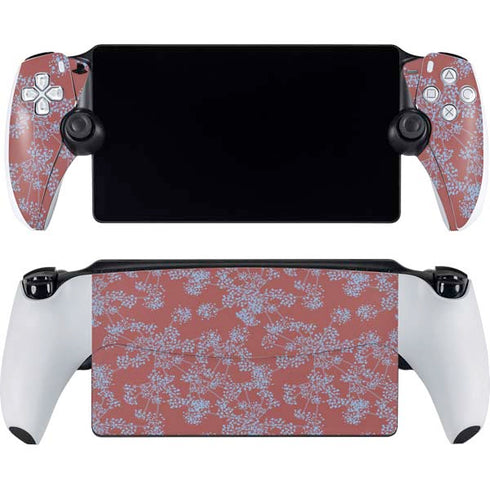 Airy Blue Floral PlayStation PS5 Skins
