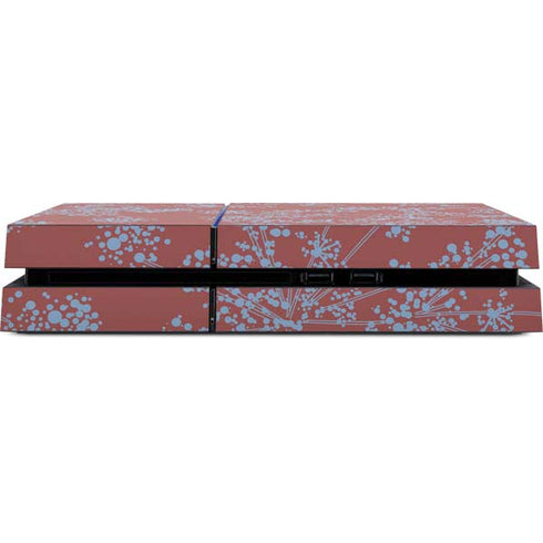 Airy Blue Floral PS4 Console Skin