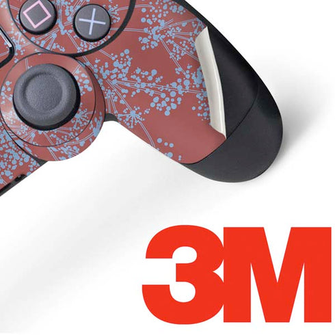 Airy Blue Floral PS4 Controller Skin