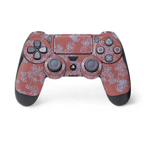 Airy Blue Floral PS4 Controller Skin