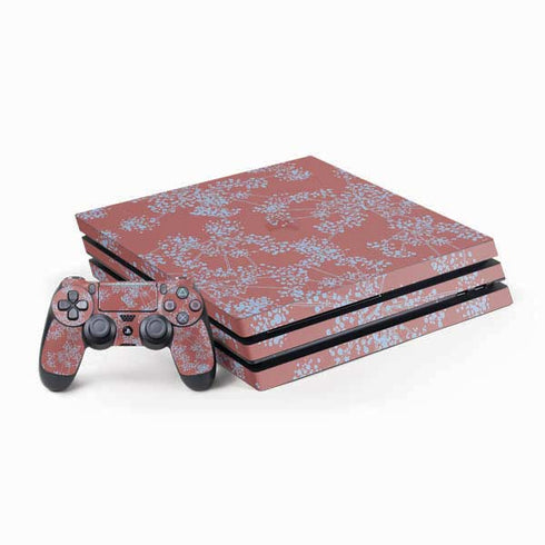 Airy Blue Floral PS4 Pro Bundle Skin