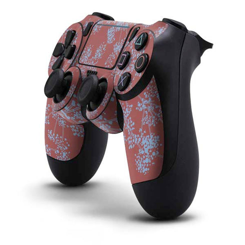 Airy Blue Floral PS4 Pro/Slim Controller Skin