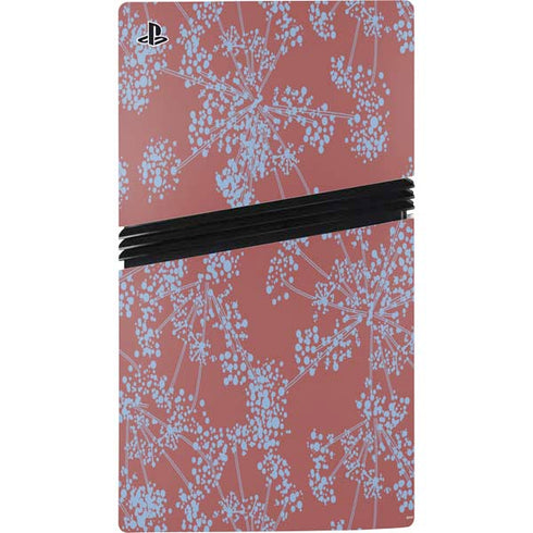 Airy Blue Floral PS5 Pro Bundle Skin