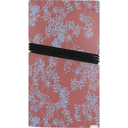 Airy Blue Floral PS5 Pro Console Skin