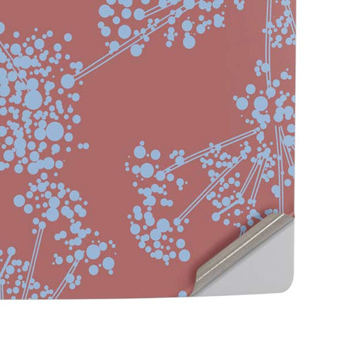 Airy Blue Floral PS5 Pro Disk Console Skin