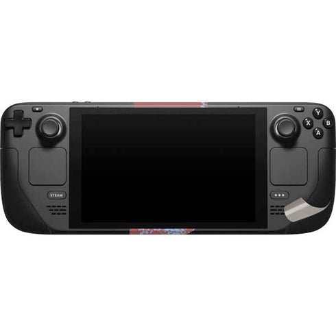 Airy Blue Floral Steam Deck Handheld Gaming Computer Skin