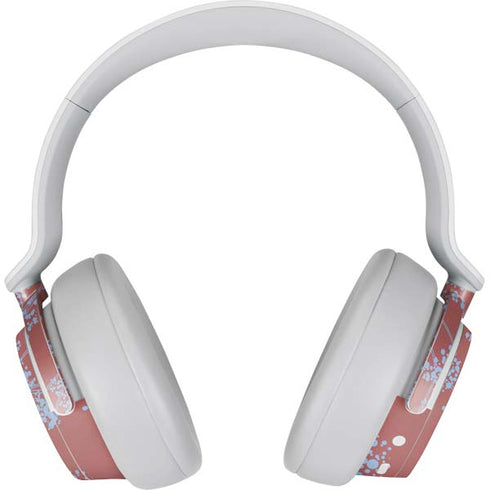 Airy Blue Floral Surface Headphones Skin