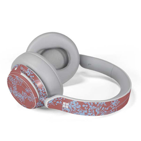 Airy Blue Floral Surface Headphones Skin