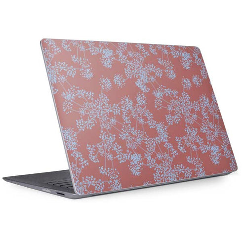 Airy Blue Floral Surface Laptop 2 Skin