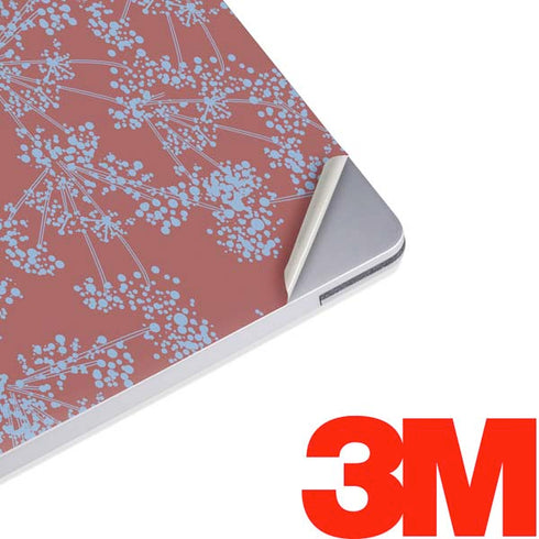 Airy Blue Floral Surface Laptop 2 Skin