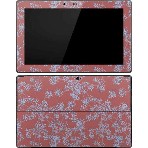 Airy Blue Floral Surface Pro Tablet Skin