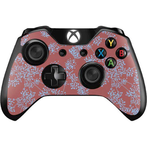 Airy Blue Floral Xbox One Controller Skin